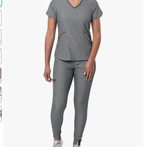 Adar scrubs grey set xxs